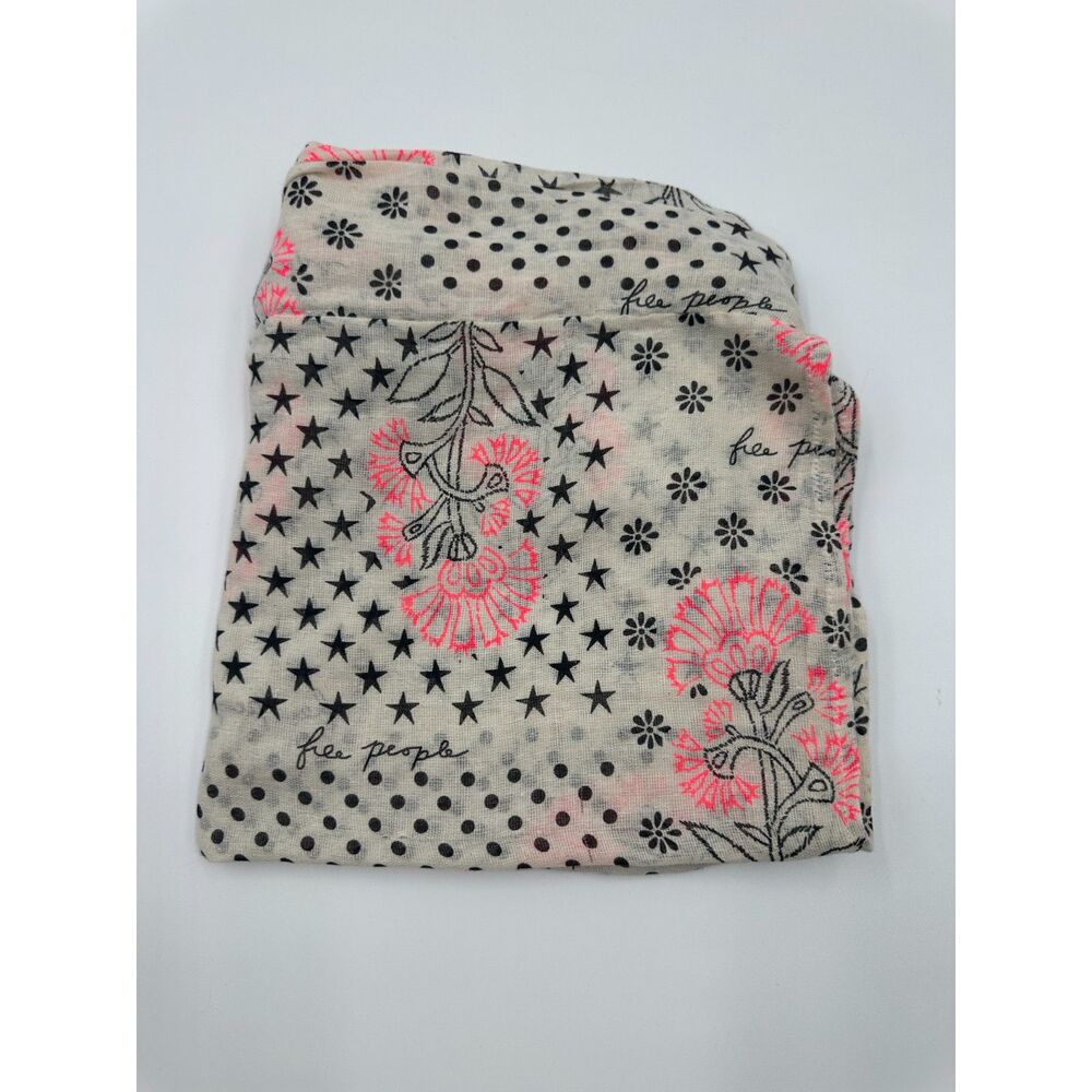 Free People Shoulder Bag Beach Bag Sheer 19 x 19 Floral Pattern Lightweight EUC